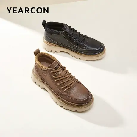 意尔康男鞋新款高帮休闲鞋商品大图