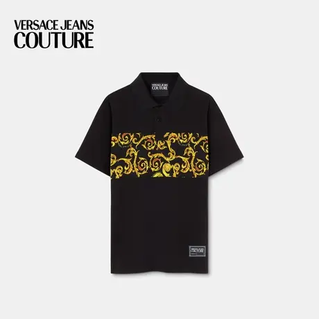 【限时优惠】VERSACE JEANS COUTURE 男士Sketch Couture Polo衫图片