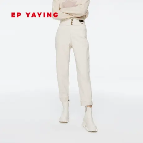 EP YAYING雅莹女装 时尚棉质高腰直筒牛仔裤 商场同款6617A商品大图