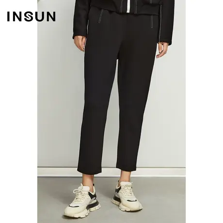 INSUN恩裳奥莱春季明线感运动休闲裤图片