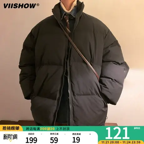 VIISHOW棉衣男冬季2023短款宽松立领加厚棉服休闲oversize外套潮商品大图