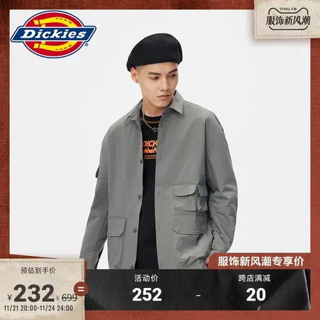 Dickies 春夏工装 长袖多口袋衬衫 休闲男女情侣 宽松上装图片