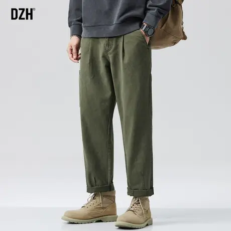 男士美式vibe风裤子男款伐木绿色工装裤潮牌男秋季休闲长裤直筒裤商品大图