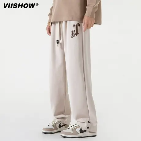 VIISHOW休闲裤男士2024新款宽松直筒春秋款运动潮牌百搭男生长裤图片