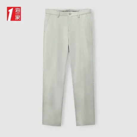 海一家时尚休闲长裤2024年夏季新款简约有型青年高腰男士休闲裤商品大图