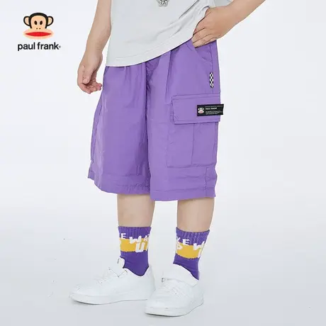 大嘴猴正品男童裤子夏款纯棉中大童网红炸街工装短裤儿童五分裤潮商品大图