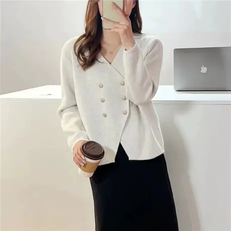 早秋季针织开衫毛衣外套女2023新款爆款女装洋气春秋款初秋装上衣图片