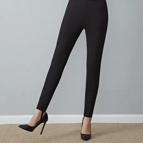 冰洁女士长裤紧身修身跑步运动羽绒裤商品大图