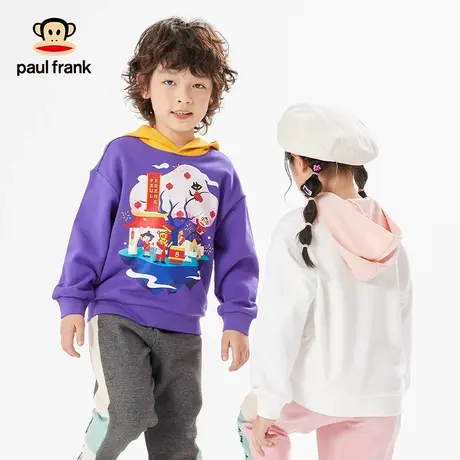 大嘴猴童装儿童春秋连帽卫衣男童女童2023新款中大童洋气上衣帽衫商品大图