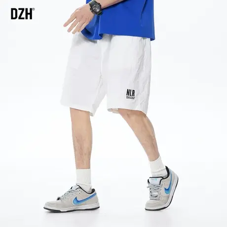 男生白色运动短裤男冰丝夏季薄款速干裤跑步健身训练裤篮球五分裤商品大图