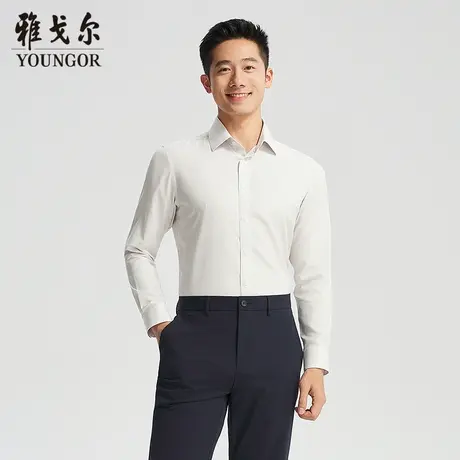 【商场同款】雅戈尔男士长袖衬衫春季新款官方商务休闲长袖衬衫男图片