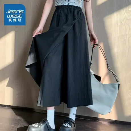 LY真维斯女装山本裙裤 2025春夏新品 设计感宽松时尚女装裙裤子商品大图