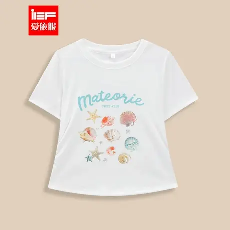 MINIIEF【爱依服童装】2025夏季新款时尚洋气女童百搭短袖T恤上衣图片