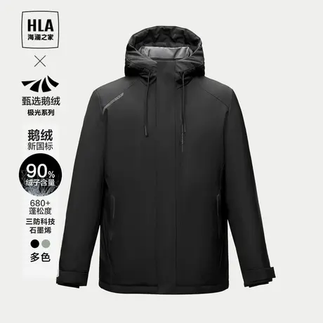 HLA/海澜之家【曾舜晞同款】极光超能鹅绒服易打理保暖三防外套男商品大图