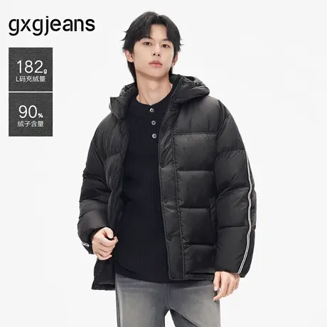 gxg.jeans男装秋冬款连帽羽绒服J24XD254139商品大图