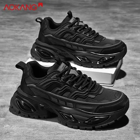 奥康正品休闲鞋男鞋秋冬新款潮流老爹鞋厚底增高鞋运动鞋百搭时尚商品大图