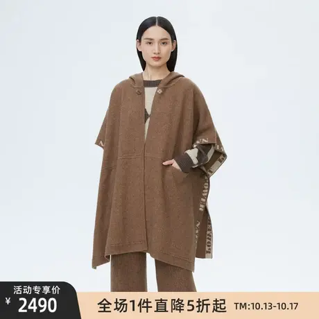 LANCY/朗姿羊毛无袖针织外套女秋季新款显瘦休闲通勤毛衣上衣图片