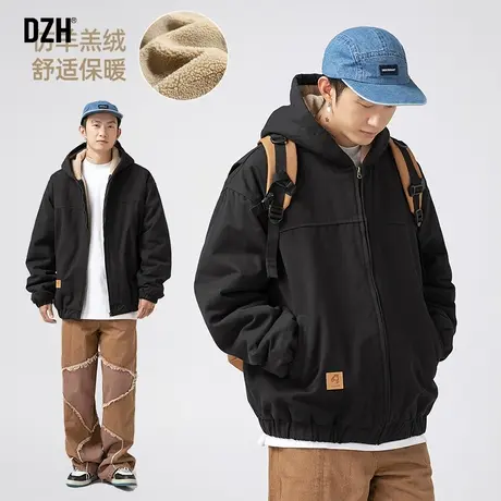 男士羊羔绒棉衣男冬季加厚棉袄外套男款2023新款情侣冬装棉服上衣图片