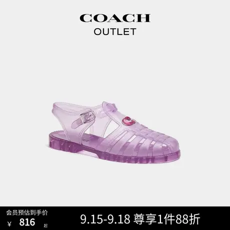 COACH/蔻驰奥莱女士透明渔夫凉鞋商品大图