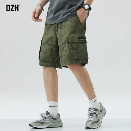 男士工装迷彩短裤男休闲宽松美式中裤五分裤2023年新款夏季运动裤商品大图