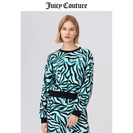 Juicy Couture橘滋美式春季新款纯棉慵懒风针织套头衫上衣外套女商品大图