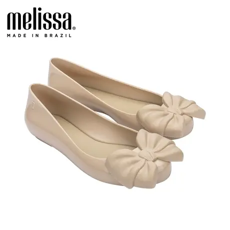 Melissa梅丽莎纯色蝴蝶结时尚通勤低跟平底女士单鞋33477商品大图