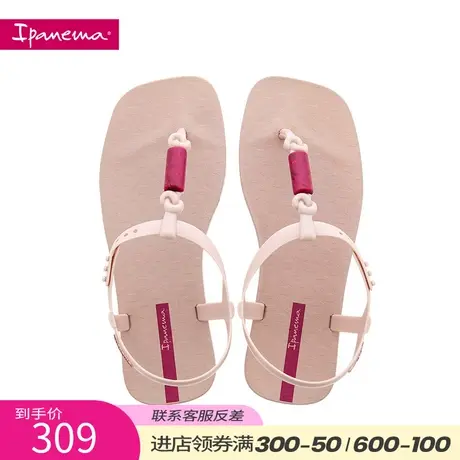 Ipanema依帕 2022年新款时装凉鞋女夏季罗马风 方头夹趾凉拖度假商品大图