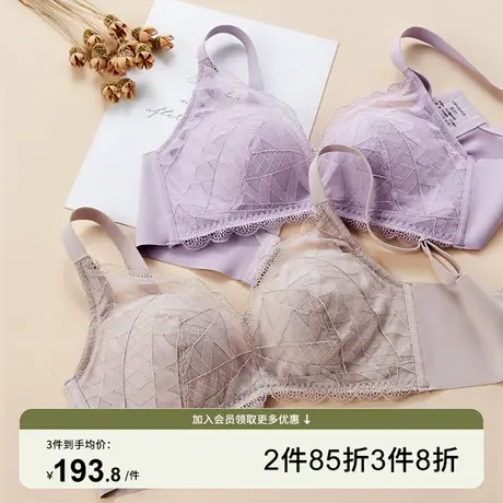 芬怡专柜同款小胸聚拢内衣女上薄下厚显胸大三排扣文胸罩EV131商品大图
