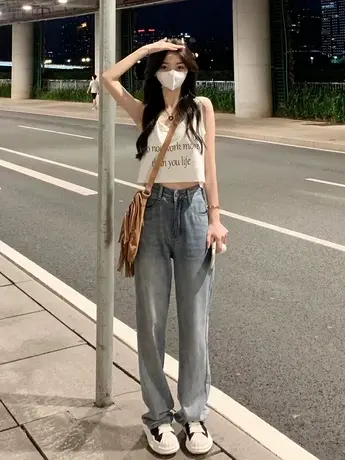 纯棉吊带运动打底背心内搭无袖t恤女夏季设计感小众外穿短款上衣图片