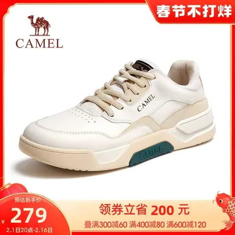 骆驼男鞋2023秋季新款潮时尚运动休闲鞋百搭低帮厚底男士滑板鞋商品大图