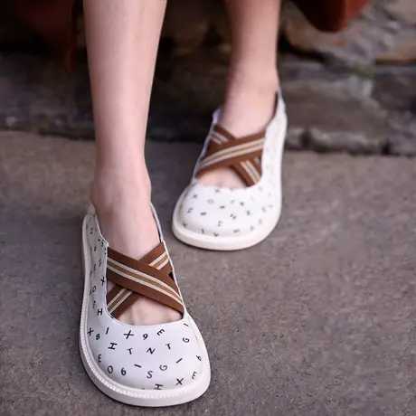 Artmu阿木清仓软妹平底单鞋女真皮大头玛丽珍鞋jk浅口2023新款图片