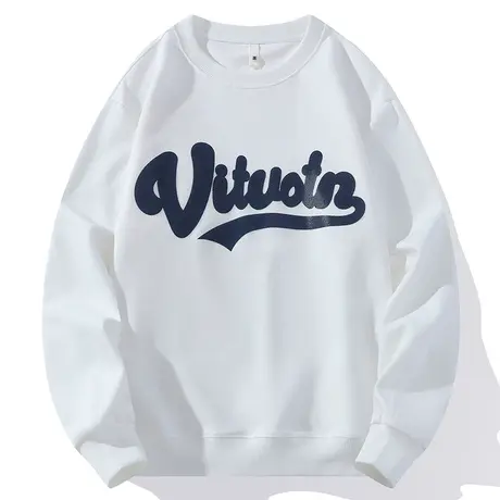 青年上衣春秋款男士卫衣服潮流百搭衬衣打底衫长袖t恤男女款体恤商品大图