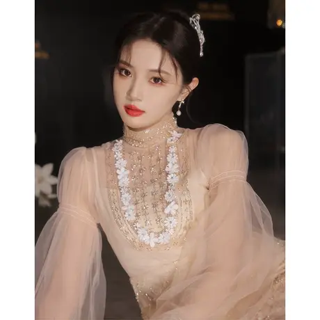 小礼服裙女宴会气质名媛生日洋装年会轻奢小众高端平时可穿小个子商品大图