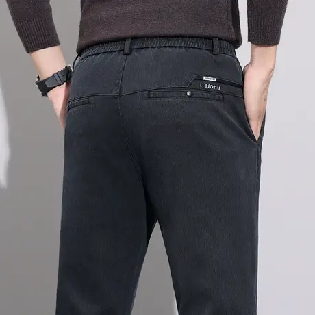 春秋款男士黑色西装裤春季2024新款修身小脚休闲裤子男装商务西裤图片