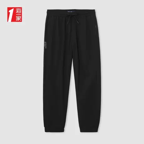 海一家时尚束脚九分裤2024年夏季新款青年舒适中腰男士休闲裤商品大图