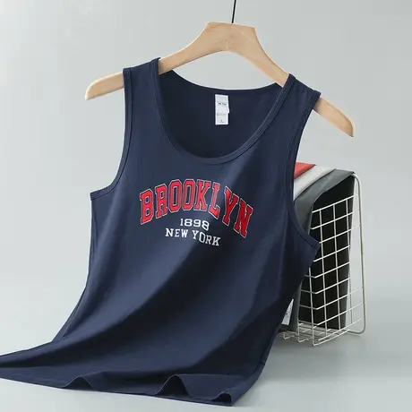 莫代尔冰丝背心男夏季薄款跨栏健身凉感透气速干运动坎肩无袖吊带商品大图