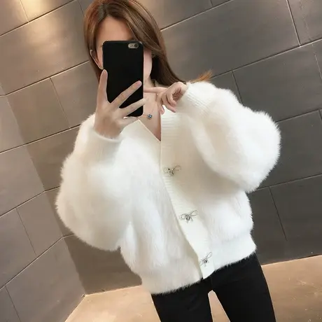 毛衣2023年新款女装秋冬季秋款秋装女士针织开衫宽松百搭外穿爆款图片