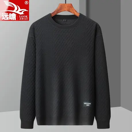 卫衣男春秋款宽松圆领长袖t恤男士外套秋季潮牌百搭休闲上衣男款商品大图