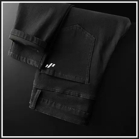 修身直筒牛仔长裤男士休闲裤子男裤春秋款秋冬季高级2023新款秋季商品大图