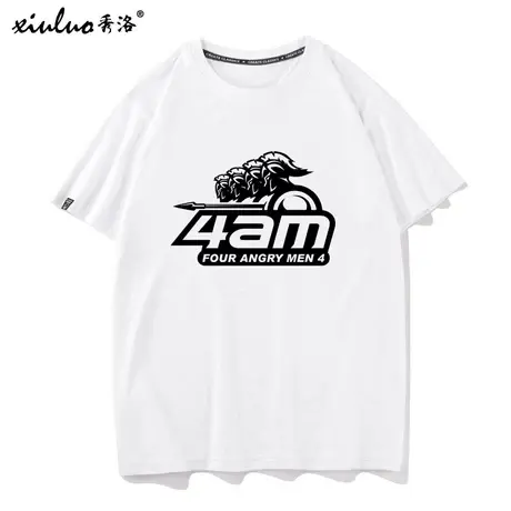 秀洛4AM战队队服godv韦神PUBG吃鸡游戏大吉大利绝地短袖T恤男求生商品大图