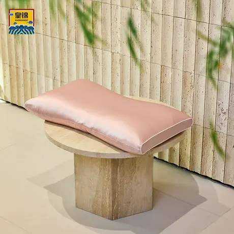 爱慕皇锦桑蚕丝银锭形素色枕套HJ11867商品大图