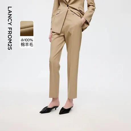【朗姿纯羊毛Basic衣橱】职业轻商务九分裤西裤春秋新款女西装裤商品大图