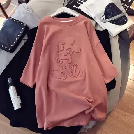 网红ins超火短袖t恤女夏季韩版宽松欧货大版百搭学生体桖上衣服潮商品大图