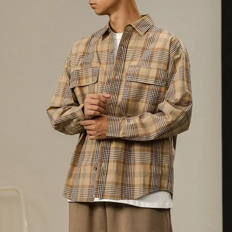 时尚潮流高端上档次衬衣高级感百搭衬衫轻奢男装高端衬衫休闲男装商品大图