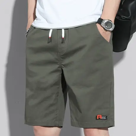 夏季军绿色工装男士短裤宽松潮流休闲五分中裤子外穿2024新款潮牌图片