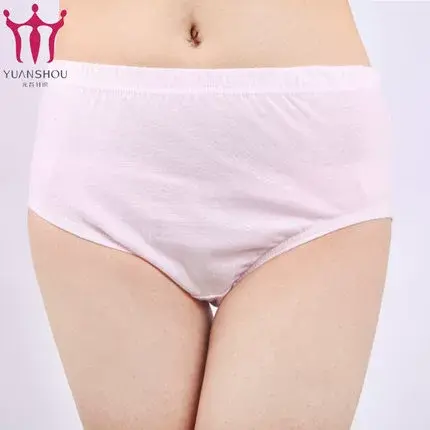 元首女士纯色三角裤中老年内裤纯棉宽松舒适内裤大码高腰三角内裤商品大图