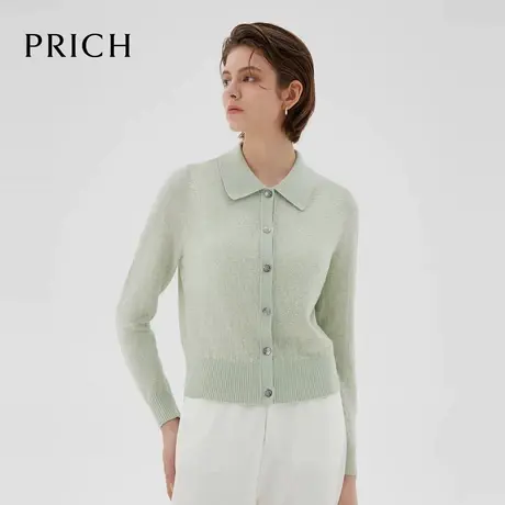 BC风【阿尔巴卡&绵羊毛】【超能小太阳】PRICH翻领针织衫肌理感商品大图