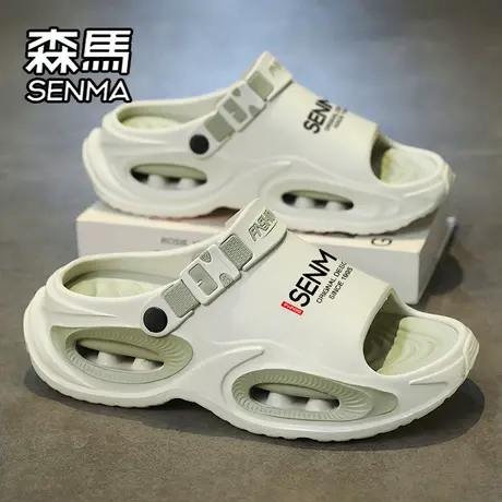 森马凉鞋男款夏季外穿防滑耐磨两用开车厚底凉拖鞋涉水运动沙滩鞋商品大图