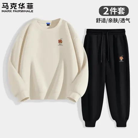 马克华菲男士套装秋季潮牌宽松衣服男生卫衣卫裤运动穿搭一整套X商品大图