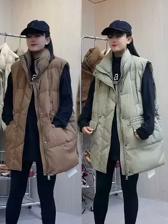 秋冬新款立领百搭羽绒棉马甲女加厚面包服潮外穿坎肩外套马夹背心商品大图